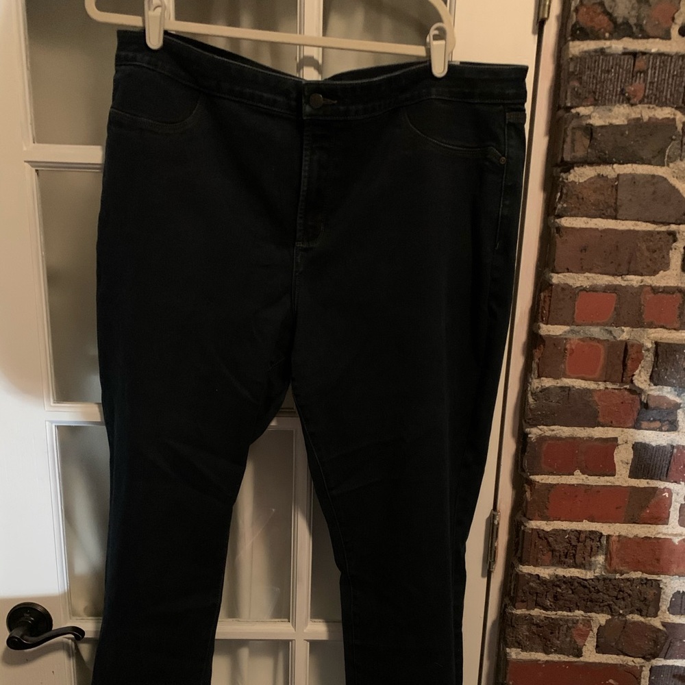 NYDJ stretch denim leggings cropped ankle 20W